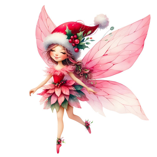 Weihnachtsfee rot, Weihnachten, Christmas, Fee #9