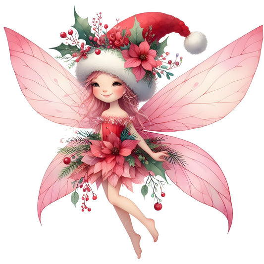 Weihnachtsfee rot, Weihnachten, Christmas, Fee #11