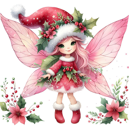 Weihnachtsfee rot, Weihnachten, Christmas, Fee #1