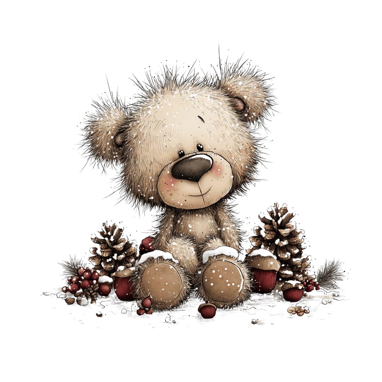 Weihnachtstiere, Wald, Schnee, Weihnachten, Geschenke #4