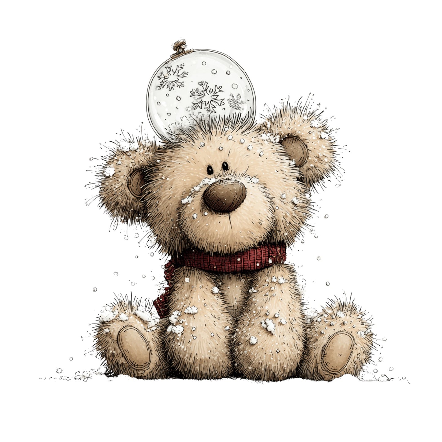 Weihnachtstiere, Wald, Schnee, Weihnachten, Geschenke #8