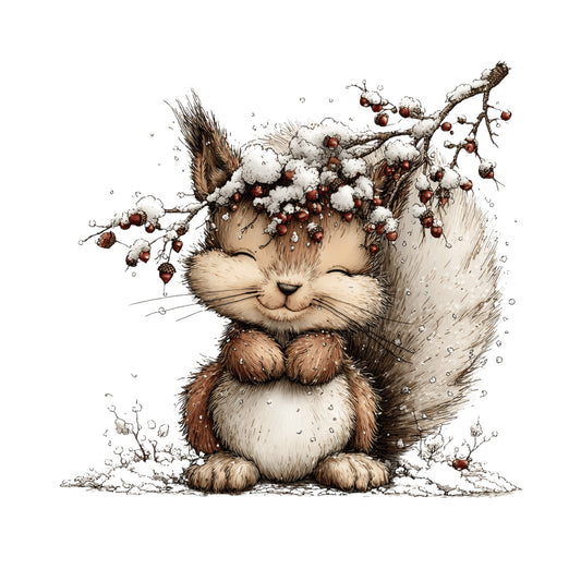 Weihnachtstiere, Wald, Schnee, Weihnachten, Geschenke #13