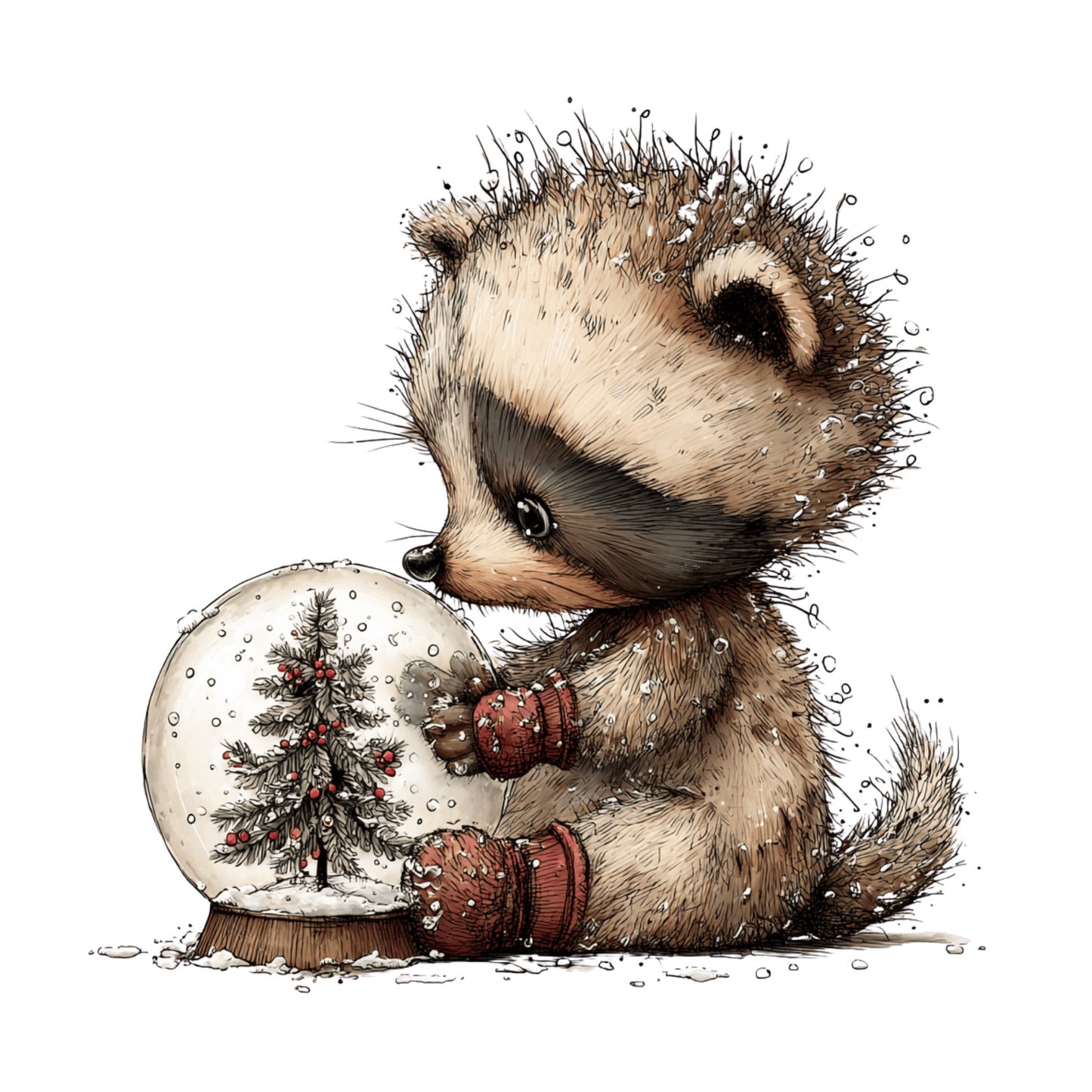 Weihnachtstiere, Wald, Schnee, Weihnachten, Geschenke #16