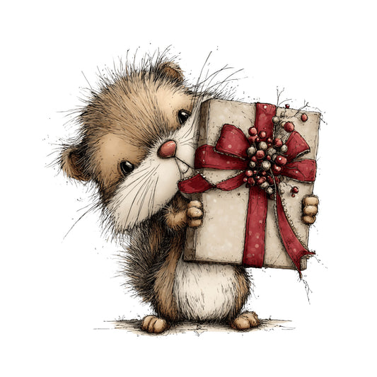 Weihnachtstiere, Wald, Schnee, Weihnachten, Geschenke #23