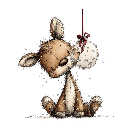 Weihnachtstiere, Wald, Schnee, Weihnachten, Geschenke #25