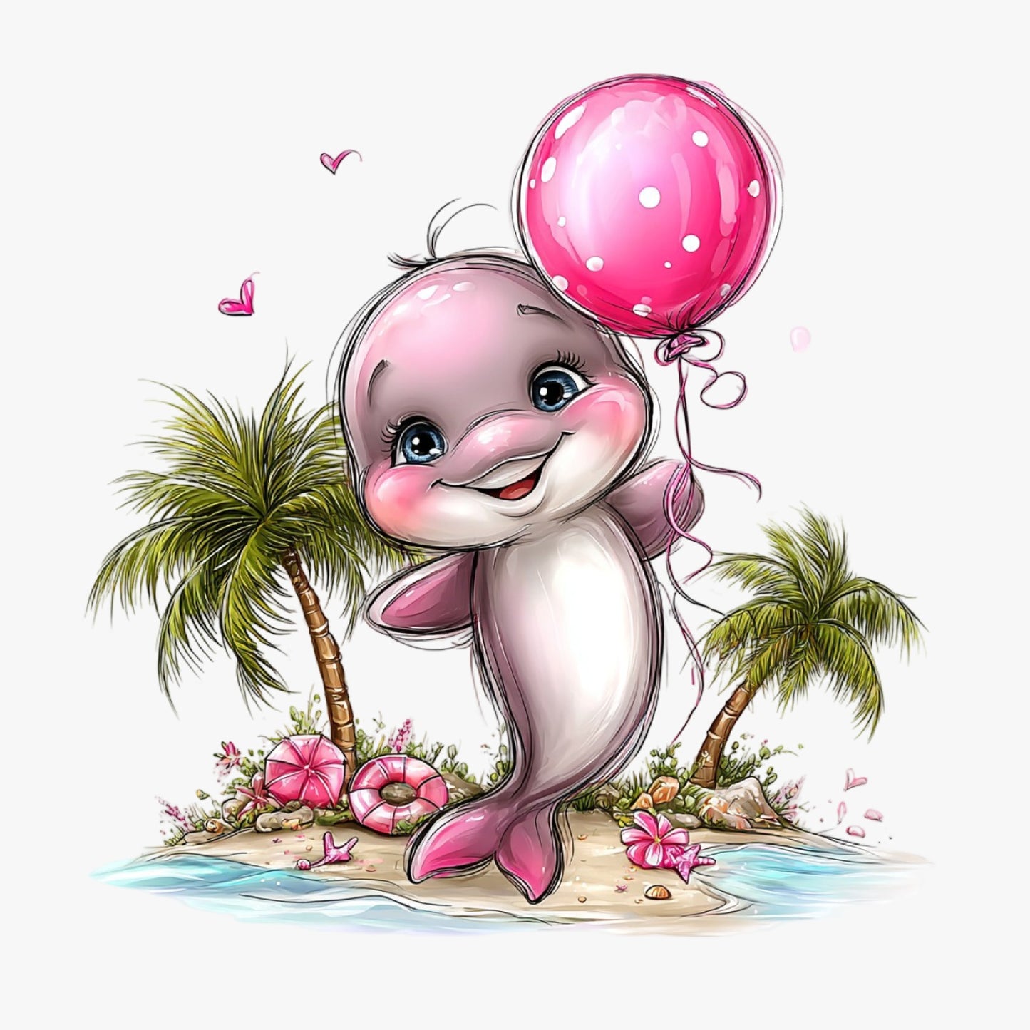 Meerestiere pink, Sommer, Strand, süß #6