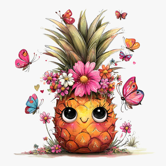 Ananas, Sommer, lustig, pink, sweet, Pineapple #4