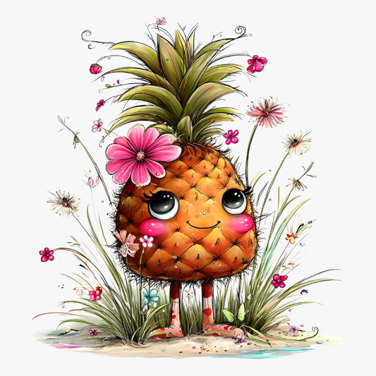Ananas, Sommer, lustig, pink, sweet, Pineapple #7