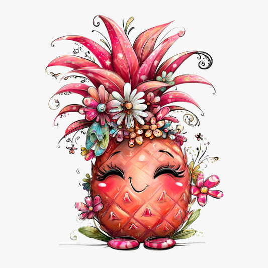 Ananas, Sommer, lustig, pink, sweet, Pineapple #5