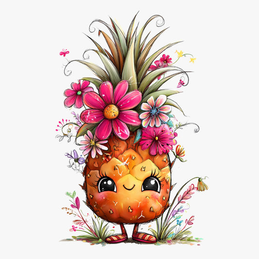 Ananas, Sommer, lustig, pink, sweet, Pineapple #27