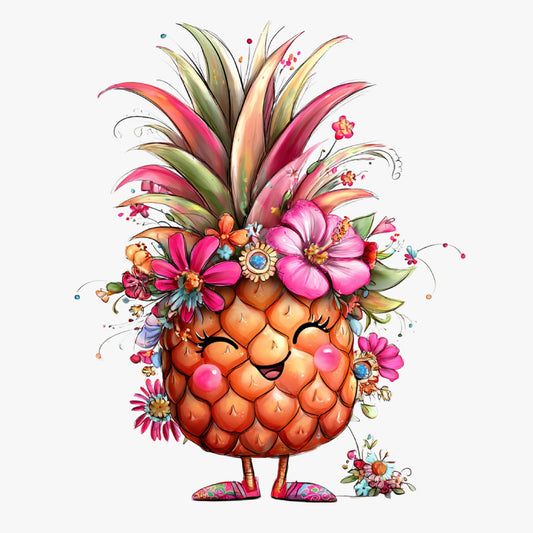 Ananas, Sommer, lustig, pink, sweet, Pineapple #31