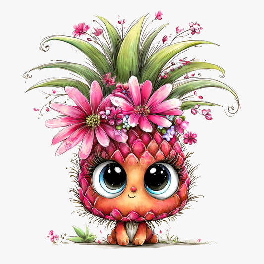 Ananas, Sommer, lustig, pink, sweet, Pineapple #25
