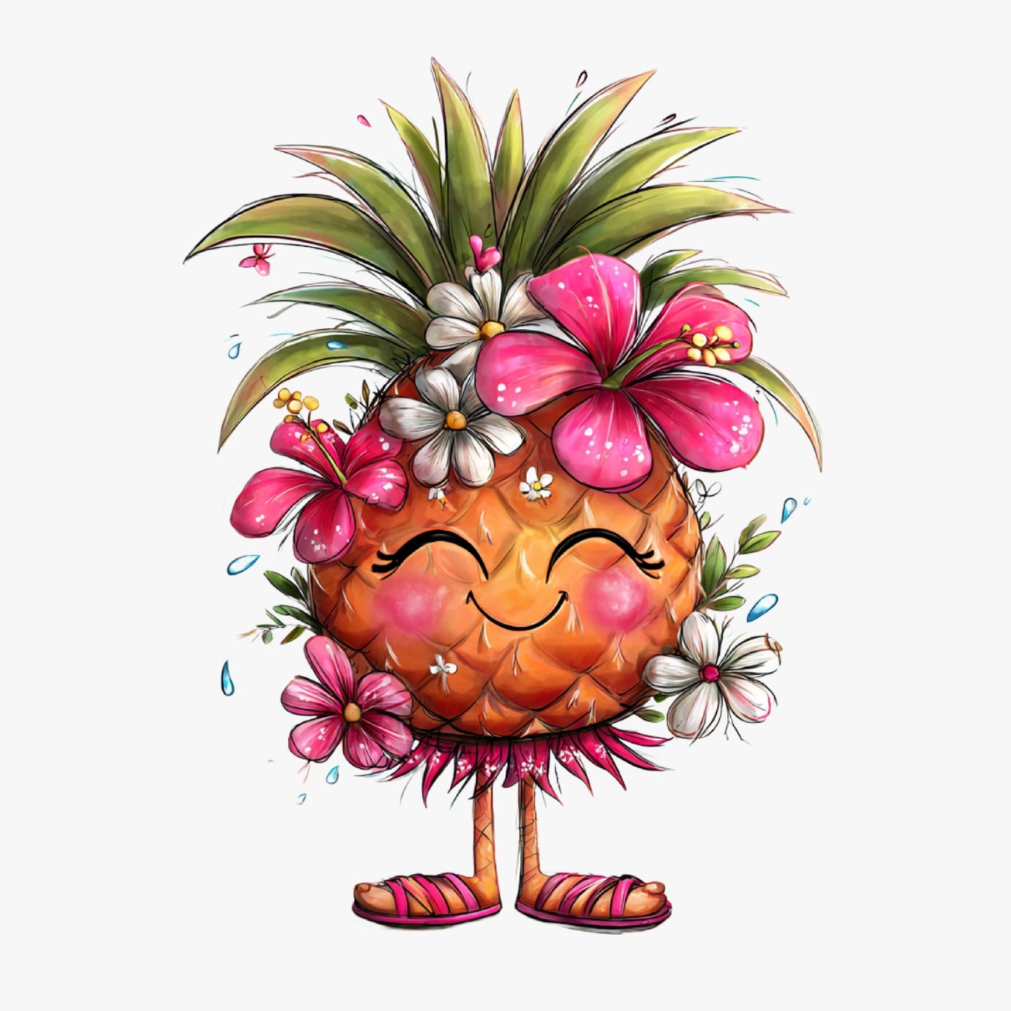 Ananas, Sommer, lustig, pink, sweet, Pineapple #23