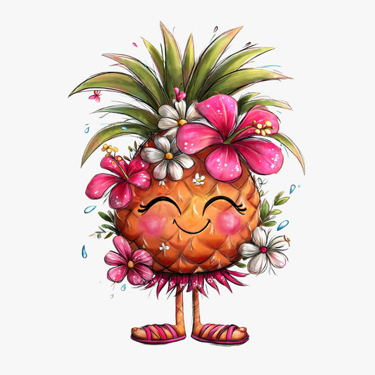 Ananas, Sommer, lustig, pink, sweet, Pineapple #23