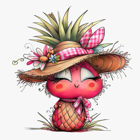 Ananas, Sommer, lustig, pink, sweet, Pineapple #28