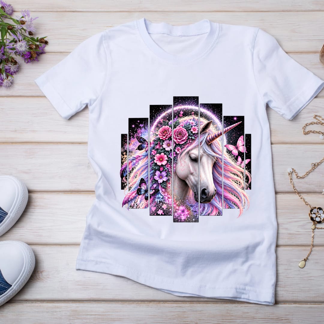Bügelbild Pferd; Einhorn bunt # 8