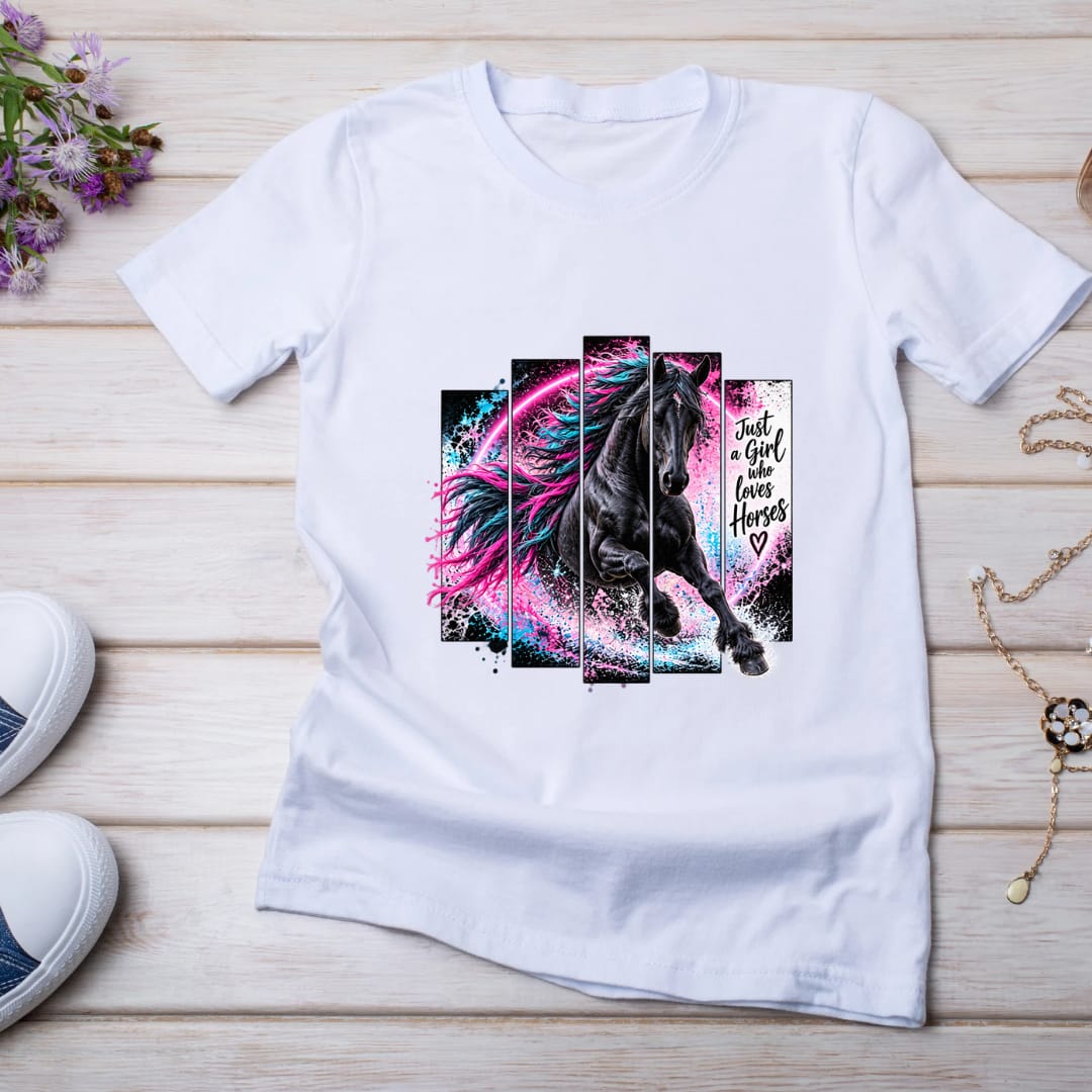 Bügelbild Pferd; Einhorn bunt # 14