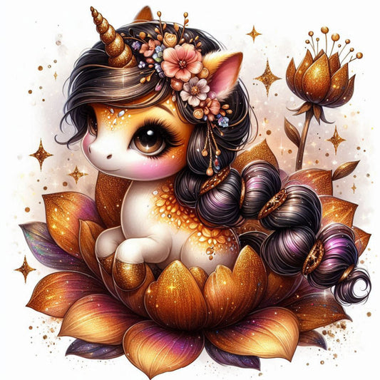 Florales Einhorn Herbst #10