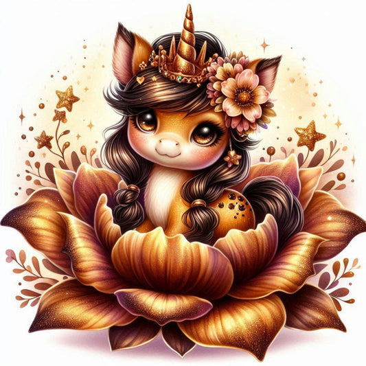 Florales Einhorn Herbst #7