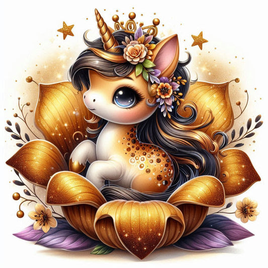 Florales Einhorn Herbst #8