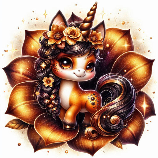 Florales Einhorn Herbst #9