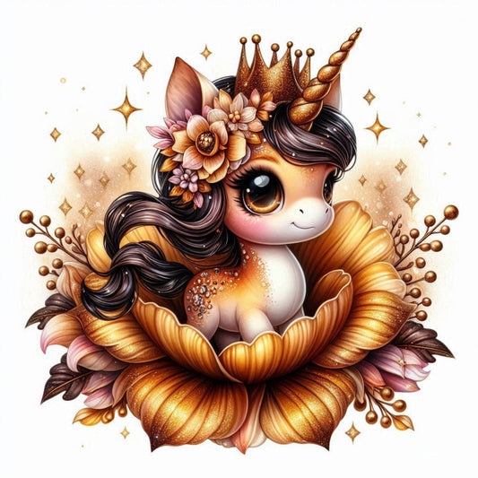 Florales Einhorn Herbst #2