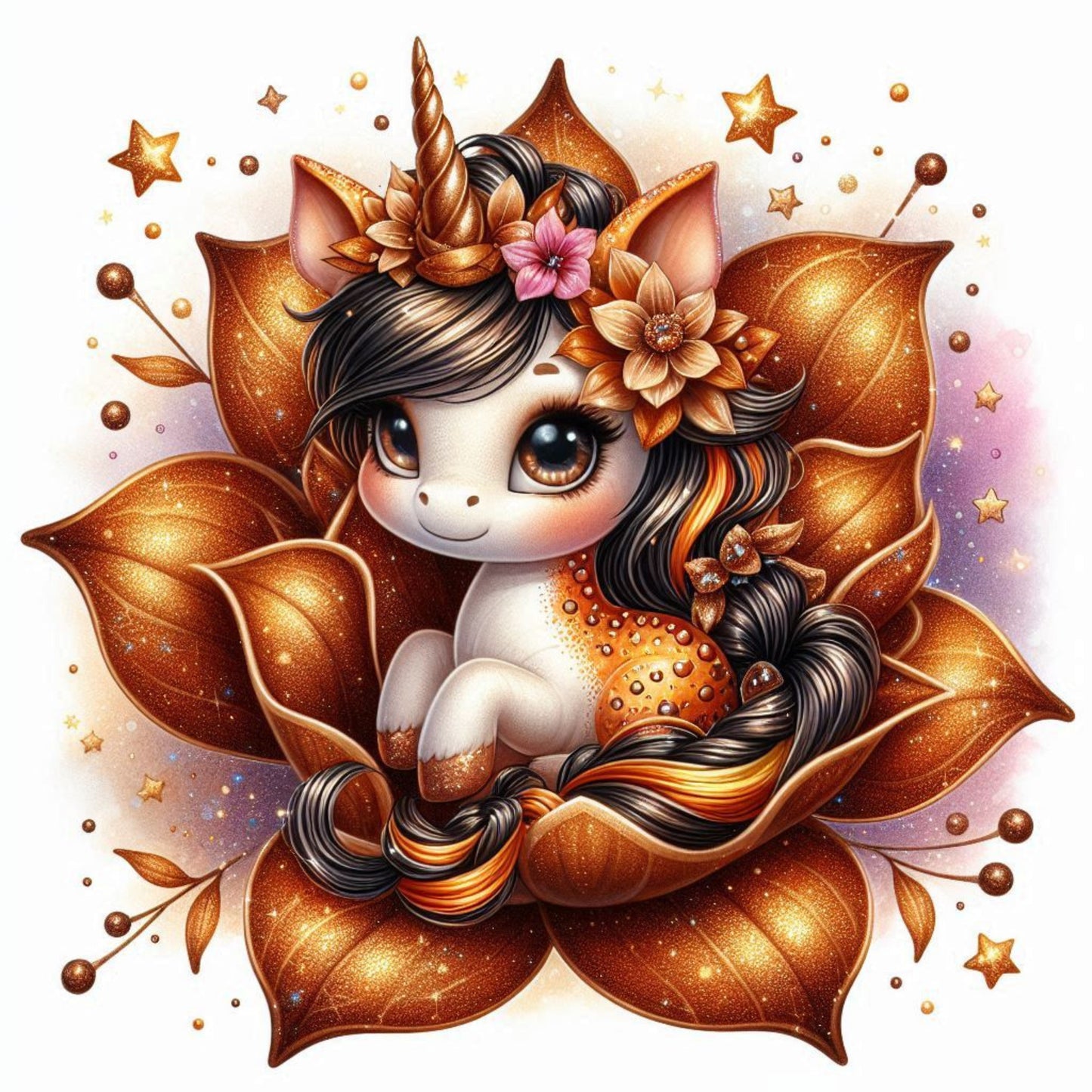 Florales Einhorn Herbst #4