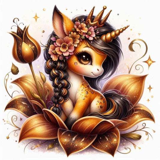 Florales Einhorn Herbst #5
