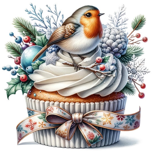 Wintercupcake, Winter, Tiere, Cupcake #6