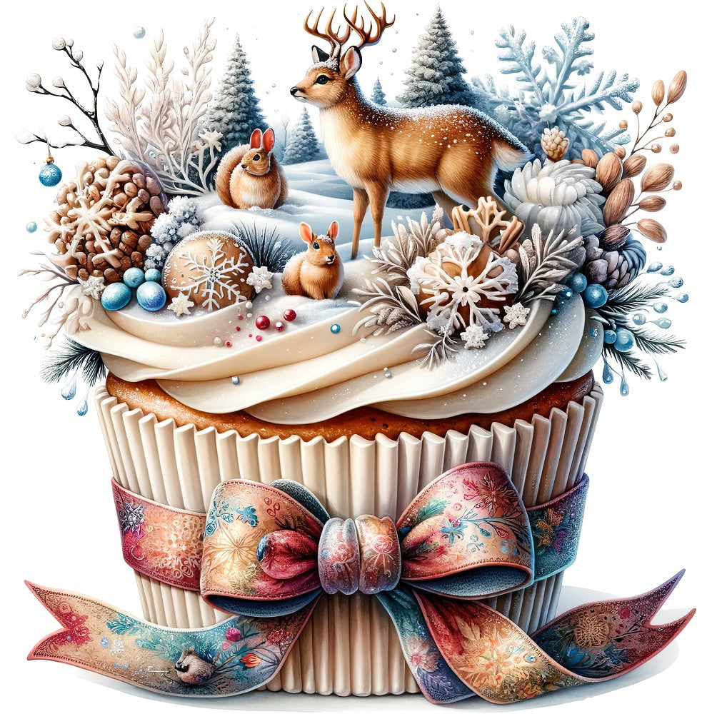 Wintercupcake, Winter, Tiere, Cupcake #13