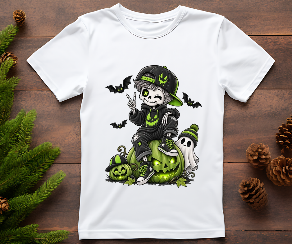 Bügelbild Halloween Skelett #1