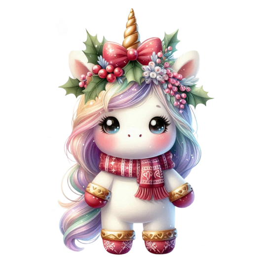 Weihnachts Einhorn, bunt, Weihnachten #1