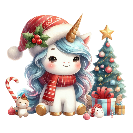 Weihnachts Einhorn, bunt, Weihnachten #6