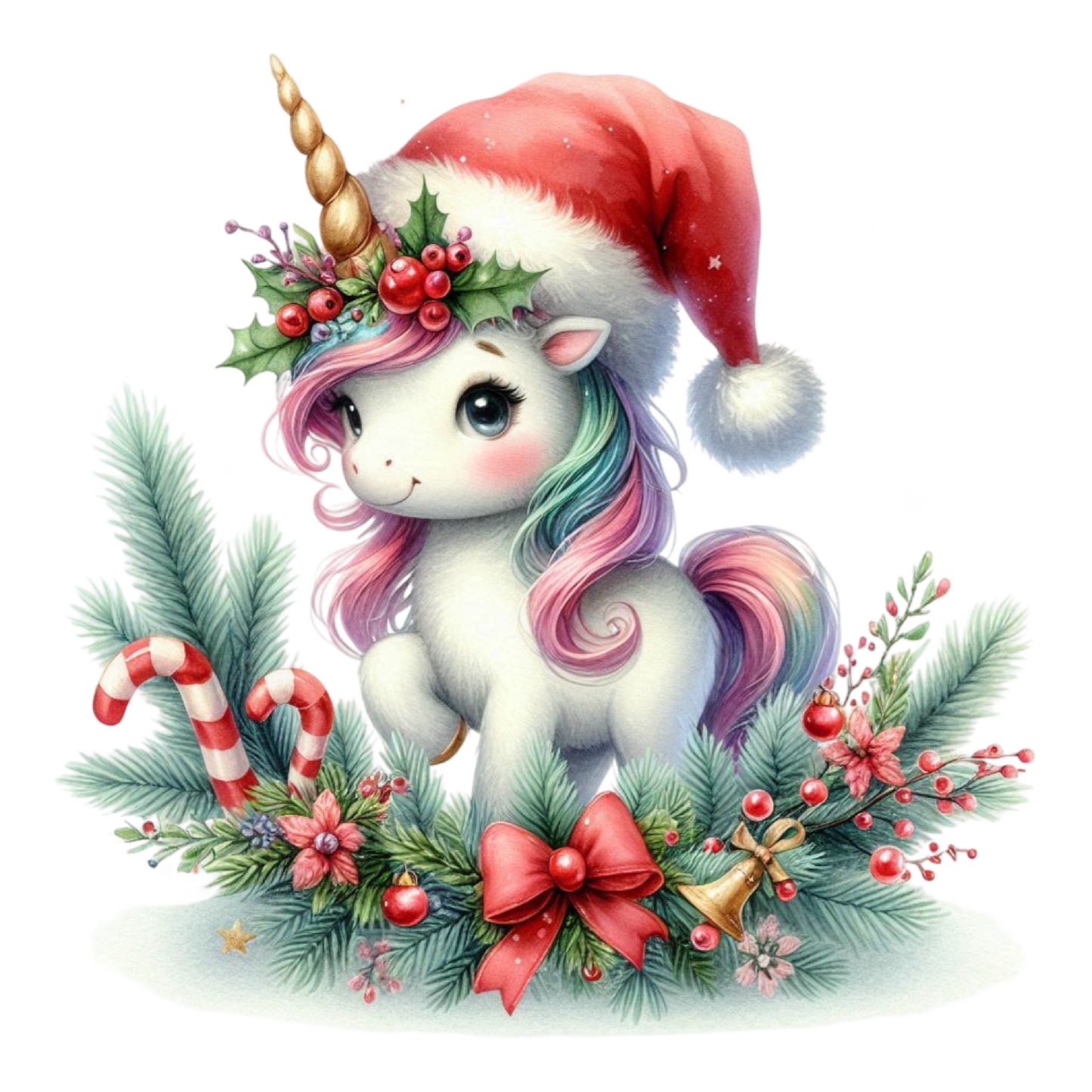 Weihnachts Einhorn, bunt, Weihnachten #7