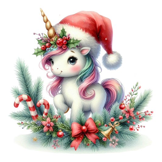 Weihnachts Einhorn, bunt, Weihnachten #7
