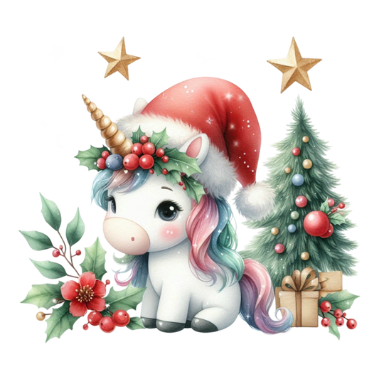 Weihnachts Einhorn, bunt, Weihnachten #11