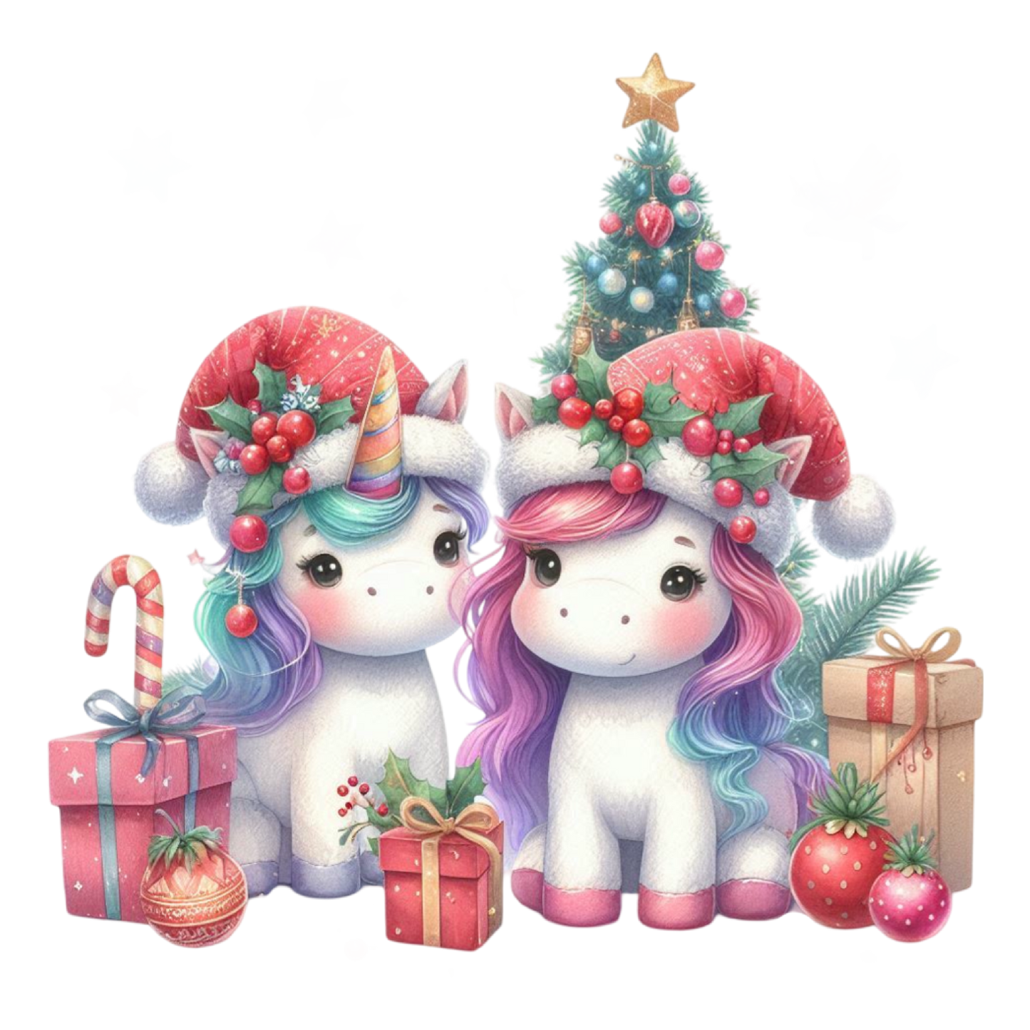 Weihnachts Einhorn, bunt, Weihnachten #13