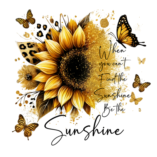 Sonnenblume mit Spruch