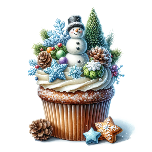 Wintercupcake, Winter, Tiere, Cupcake #1