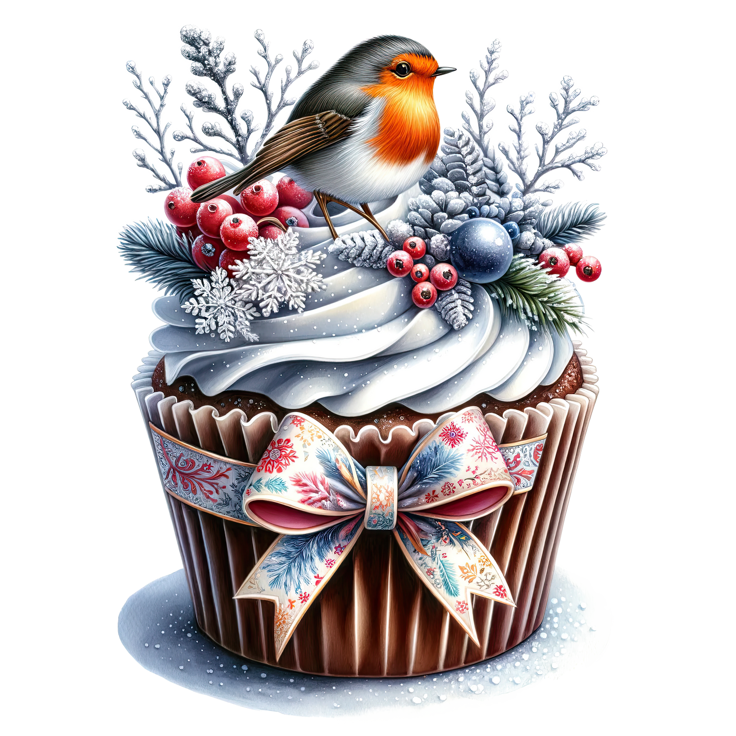 Wintercupcake, Winter, Tiere, Cupcake #9