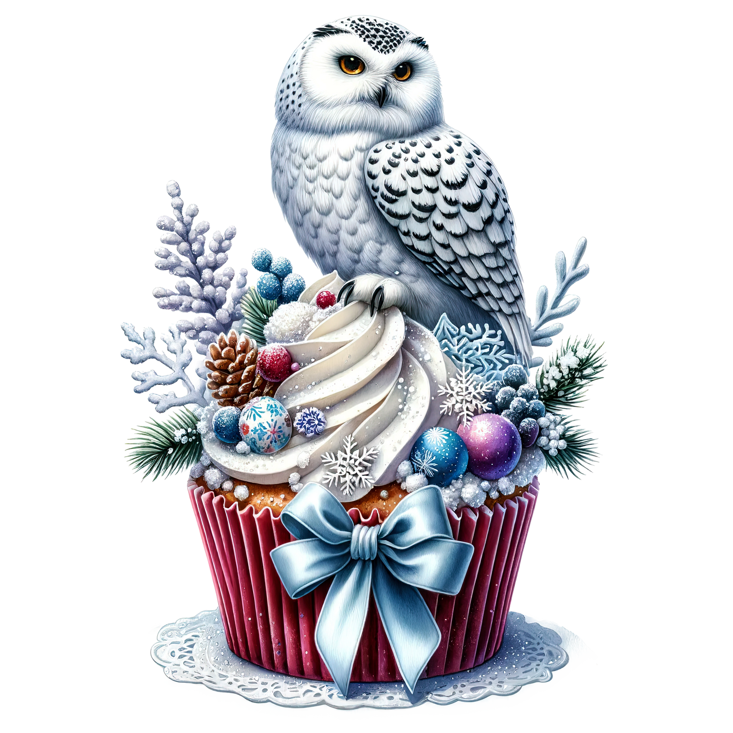 Wintercupcake, Winter, Tiere, Cupcake #12