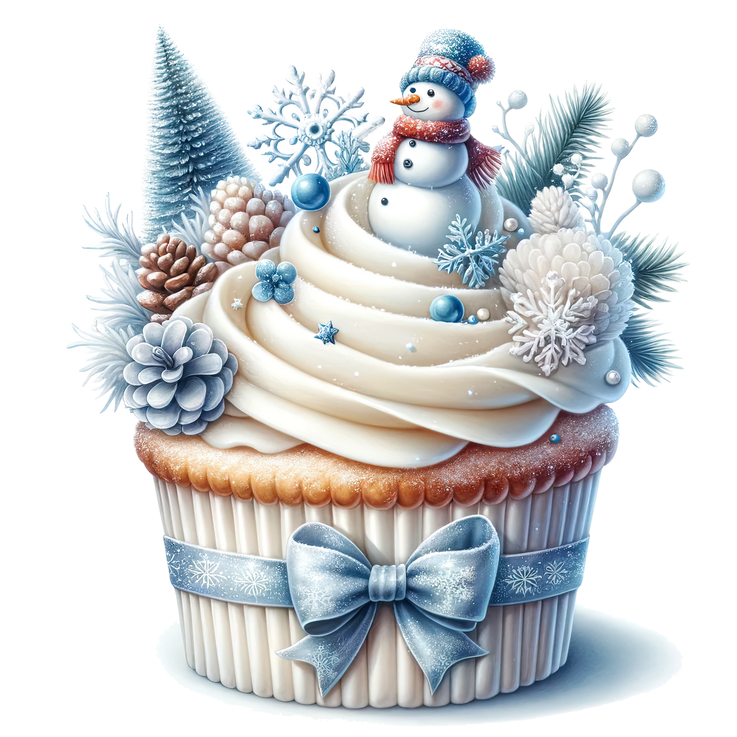 Wintercupcake, Winter, Tiere, Cupcake #2