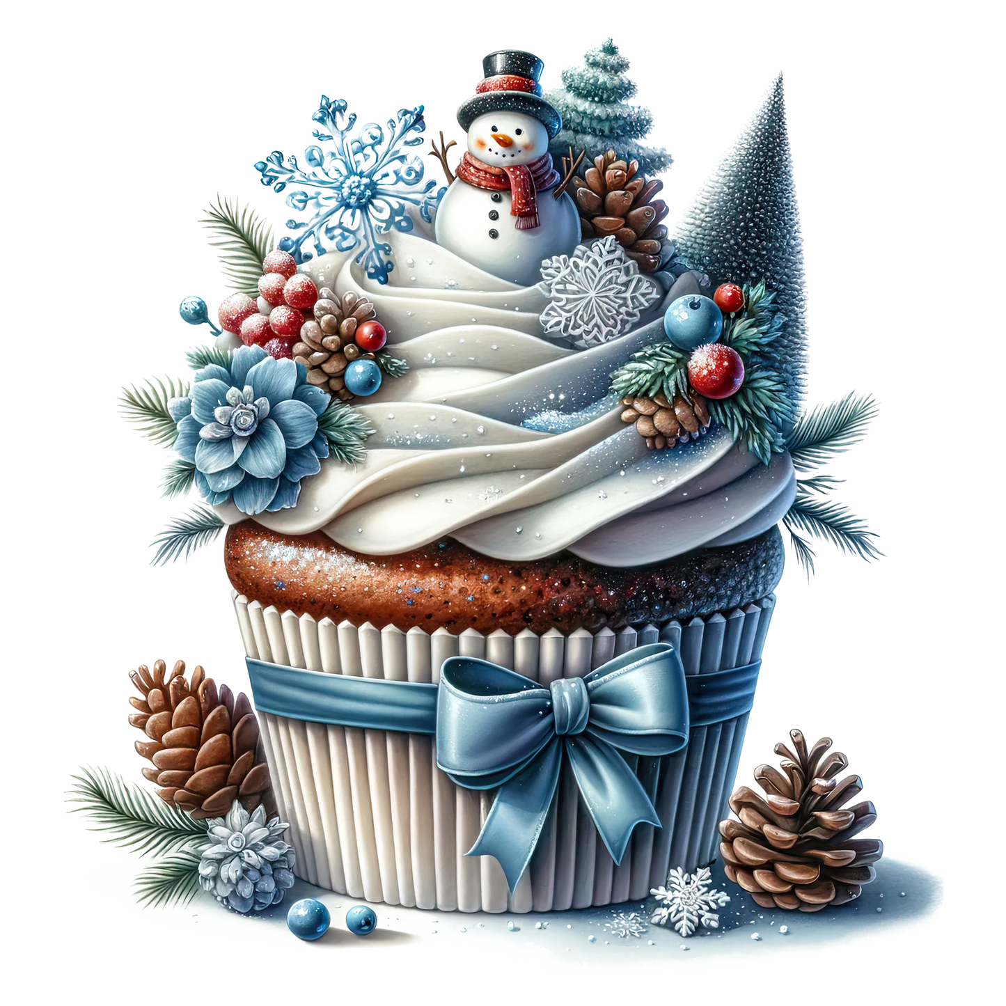 Wintercupcake, Winter, Tiere, Cupcake #3