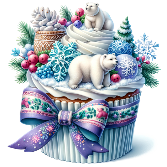 Wintercupcake, Winter, Tiere, Cupcake #4