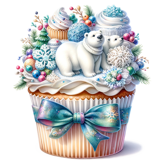 Wintercupcake, Winter, Tiere, Cupcake #5