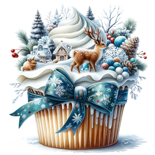 Wintercupcake, Winter, Tiere, Cupcake #8