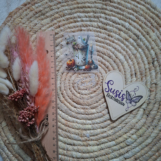 Bügelbild, Glitzer, Cocktail, Winter, Weihnachten