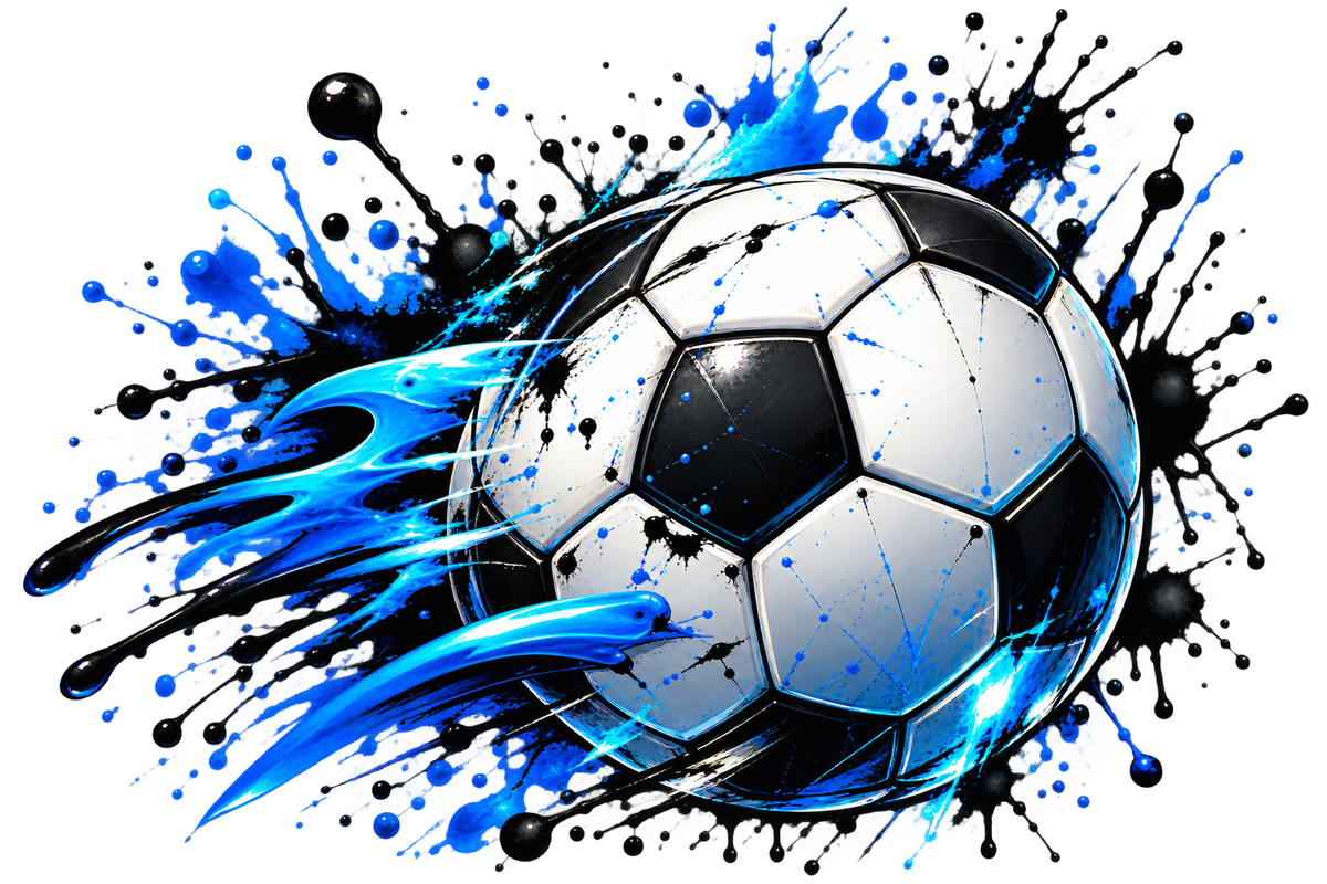 Bügelbild, Junge, Fußball, Soccer, bunt, Ball, Sport, cool #10