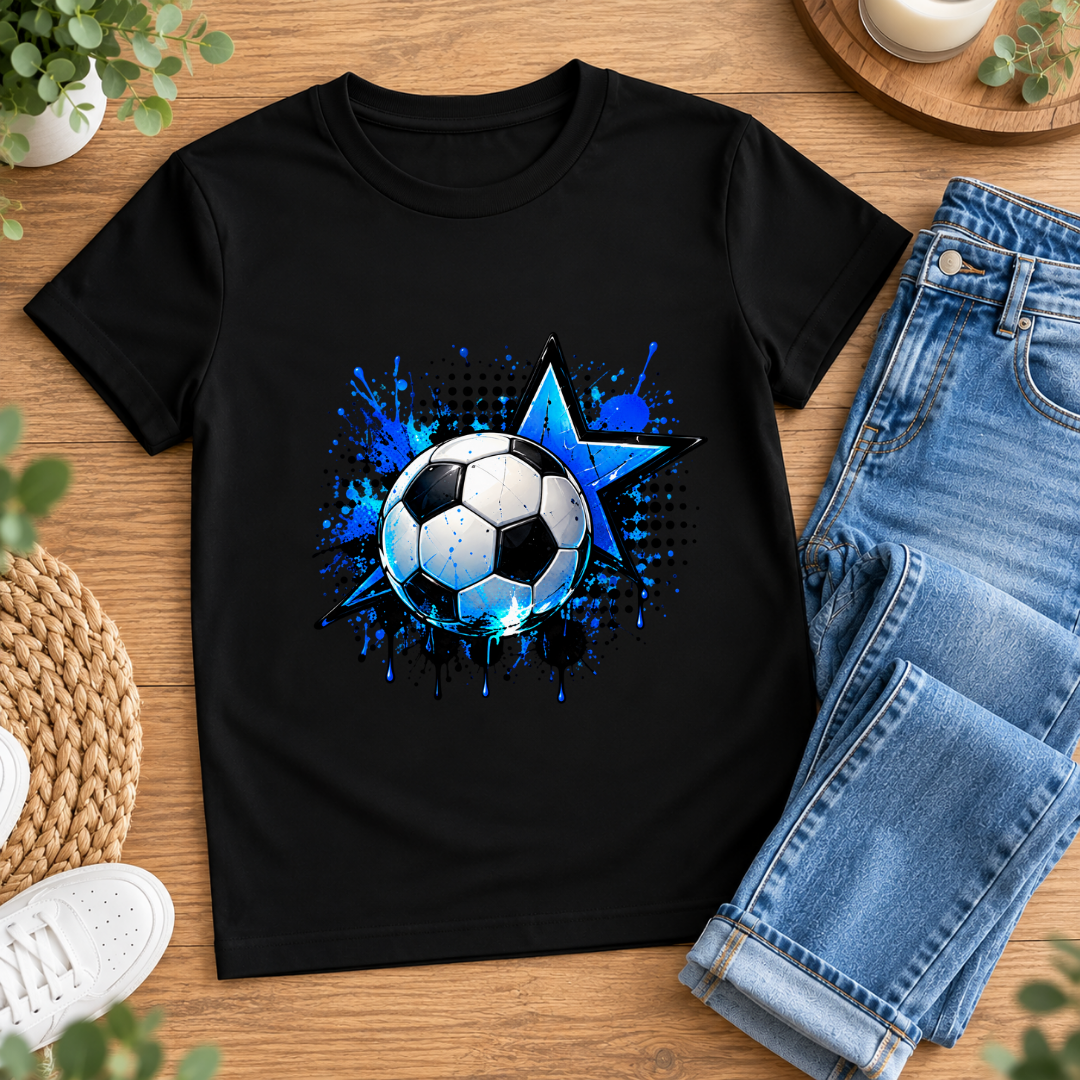 Bügelbild, Junge, Fußball, Soccer, bunt, Ball, Sport, cool #1