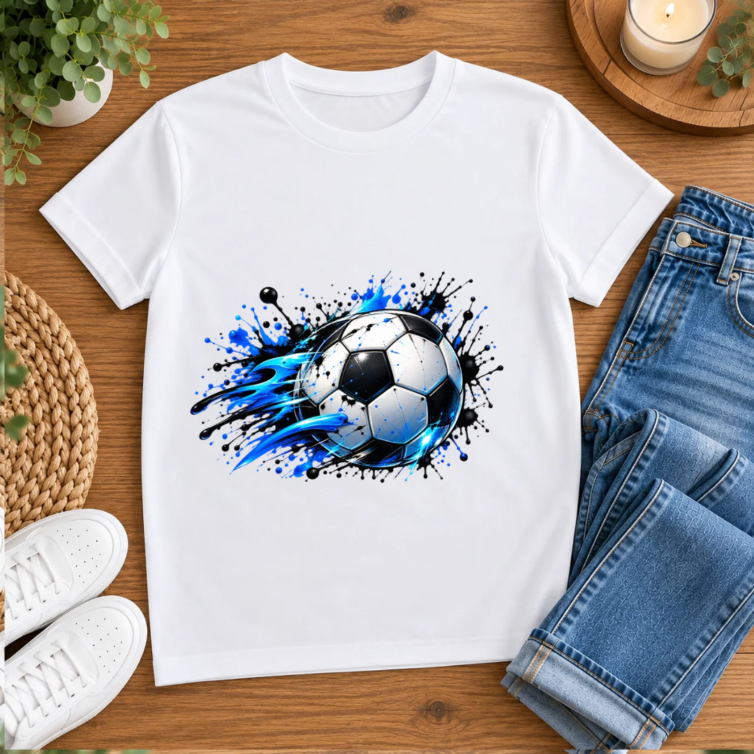 Bügelbild, Junge, Fußball, Soccer, bunt, Ball, Sport, cool #10